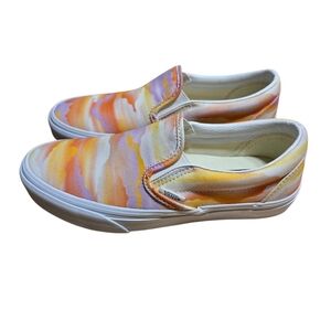 Vans "Off The Wall" Classic Slip-on Festival Dream Canvas Sneakers, Womens 7.5